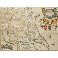 Johannes (Joan) Blaeu (Dutch 1596-1673): 'Ducatus Eboracensis Pars Orientalis - the Eastri...