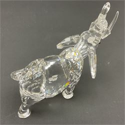 Twenty nine Swarovski Crystal animals, to include koala and baby, in frosted tree branch, elephants, polar bears, squirrel, monkeys, panda, unicorn and snails, etc 