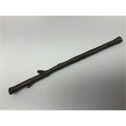 After Felix Carpentier, Improvisateur; bronzed figure of a man playing the flute, marked Felix Charpentier, H35