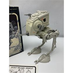 Star Wars - Return of the Jedi Scout Walker Vehicle, Speeder Bike Vehicle and Vehicle Maintenance Energiser; together with The Empire Strikes Back Cap-2 Captivator and MTV-7 Multi-Terrain vehicle; and Waddingtons 1977 Star Wars Entering the City jig-saw puzzle; all boxed (6)