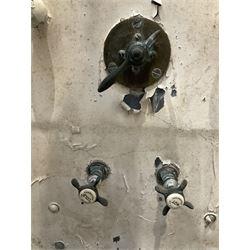 Edwardian lead and metal bath shower canopy painted in white - THIS LOT IS TO BE COLLECTED BY APPOINTMENT FROM DUGGLEBY STORAGE, GREAT HILL, EASTFIELD, SCARBOROUGH, YO11 3TX