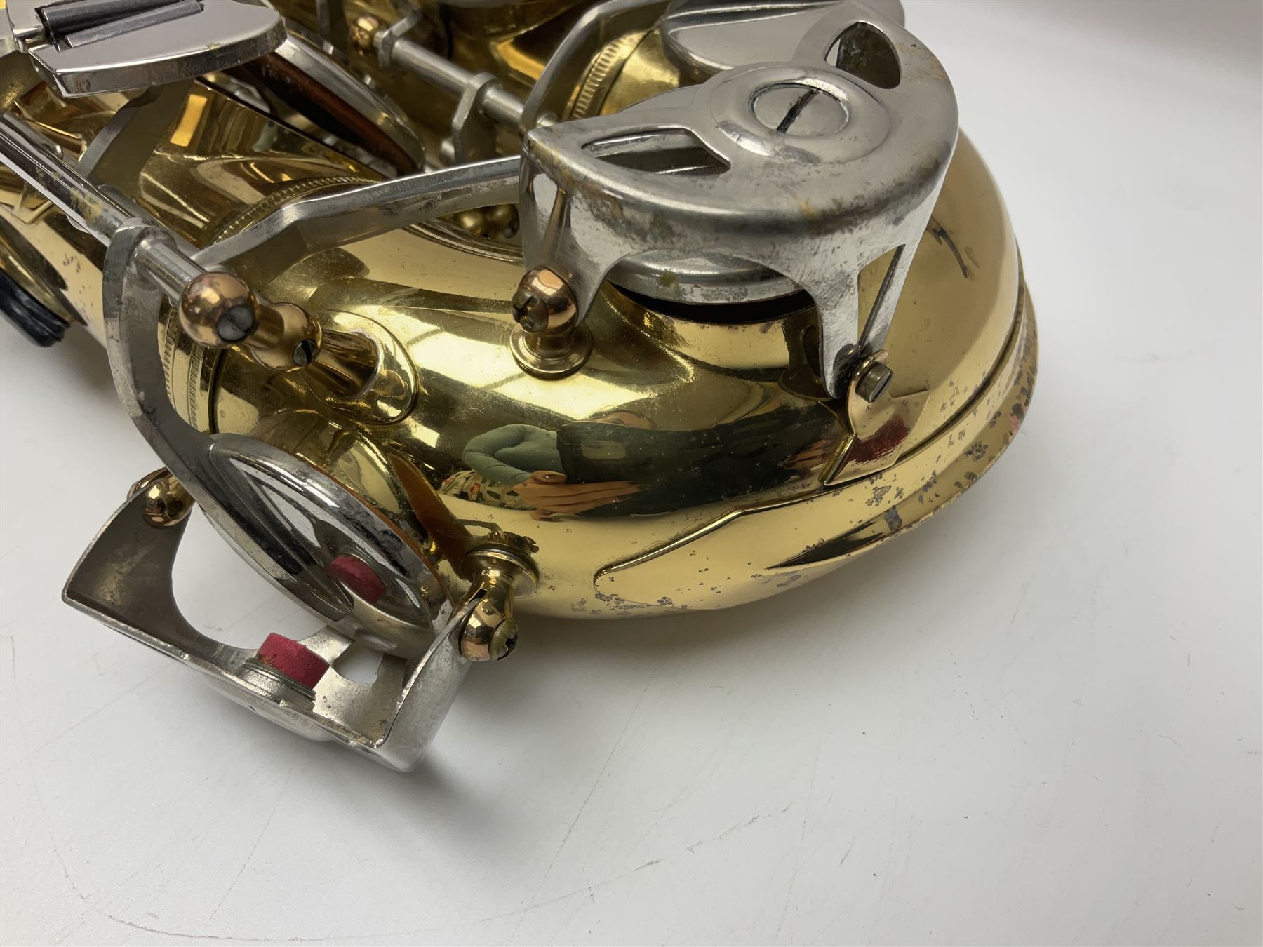 St Louis Alto saxophone, serial no.82437 in John Packer JP Blues 141 carrying case; with two-piece saxophone stand