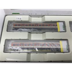 Trix Minitrix 'N' gauge - No.15846 Set mit 4 S-Bahn-Wagen/Epoch IV; boxed; and three other passenger coaches Nos.13003, 13006 & 15920; all boxed (4)