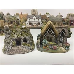 Eighteen Lilliput Lanes from the Welsh Collection, including Tudor Merchant, St Govan's Chapel, Ugly House (1990), The Smallest House, etc all with boxes and deeds 