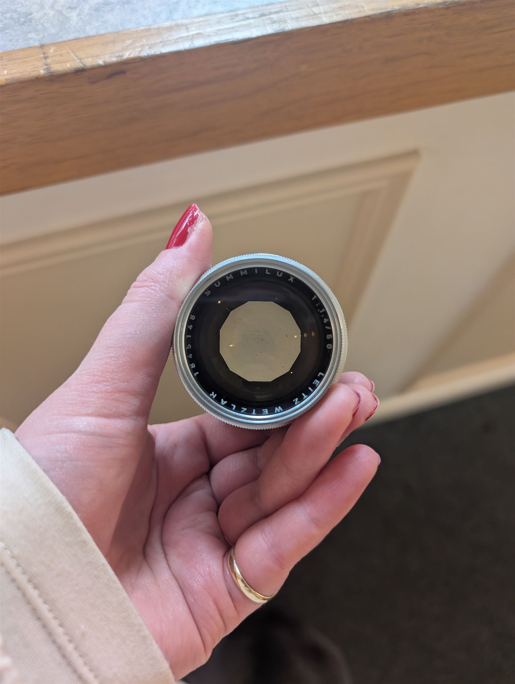 Leica DBP M3 35mm rangefinder camera body, serial no. 1038356, circa 1961, in chrome finish, housed in brown leather Leica case, with a Leitz Wetzlar Sunnilux 1:1.4/50 lens serial no. 1845148, Leitz Wetzlar Elmar 1:4/135 lens serial no. 1825980, 12575N hood, 12521G hood, Leica Meter MC serial no. 99015, Sunpak Auto28 SR Thyristor, Linhof 3 Way Pan tripod, and a Toshiba PE-1 Linear Exposure meter, all housed in an Original Benser Everready Case, most items with instruction booklets 