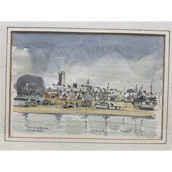 Don Glynn (Scarborough 20th century): Don Glynn (Scarborough 20th century): Coastal Scenes, four watercolours, variously signed and titled, max 27cm x 37cm (4)