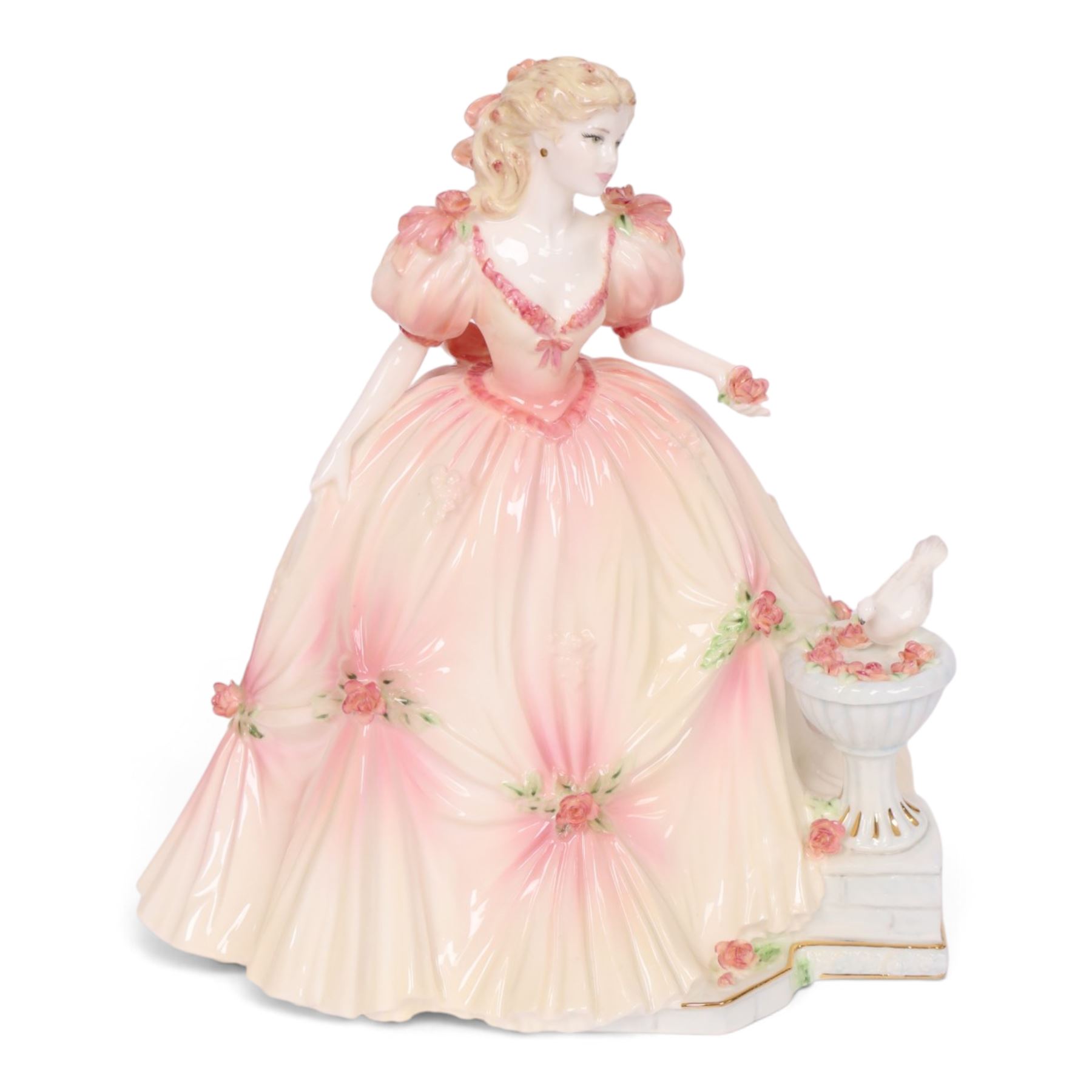 Coalport English Rose Collection : 1994 English Elegance, No. 996 of 1000, with certificate, H21cm