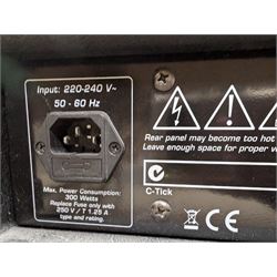 Hughes & Kettner Attax 100 guitar amplifier head, serial no. A01-1221-20301900, together with a Hughes & Kettner FS-4 four-button foot pedal, head H27cm, W69cm