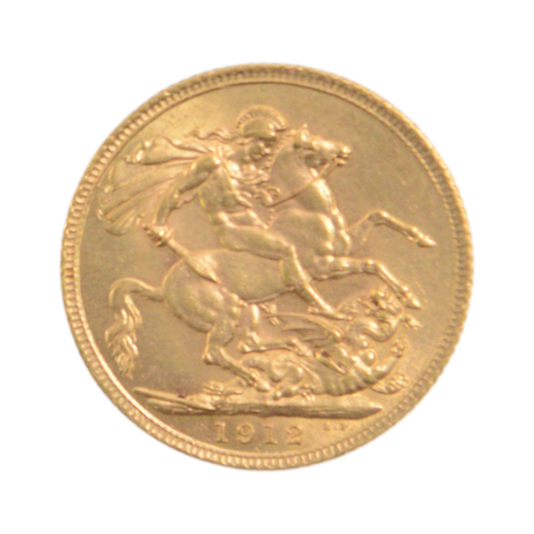 King George V 1912 gold full sovereign coin