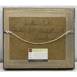 William Jock Frater (Australian 1890-1974): The Red Chapel, oil on canvas board signed, inscribed verso 28cm x 35cm 