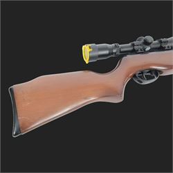 Spanish Gama CF-20 .177 air rifle, with AGS Airgun Sport Cobalt Redi-Mount 1/2 Mil-Dot 3.9x40 air rifle scope