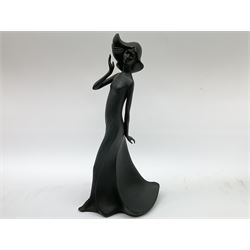 Four Royal Doulton Images figures comprising 'Happy Anniversary', 'Wedding Day', 'Congratulations' and 'Carefree', together with a set of three Heinrich collectors plates depicting Fairies.