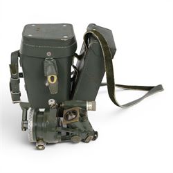 WWII German aiming circle optical sight, in case  