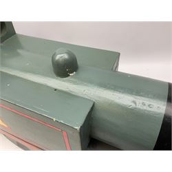 Large scratch-built wooden model of Thomas the Tank Engine L82cm