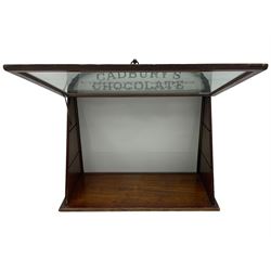 Cadbury's Chocolate - 20th century mahogany framed point-of-sale counter top display cabinet