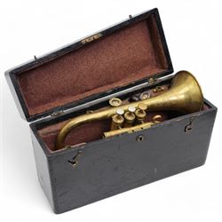 Early 20th Century brass cornet by R. De