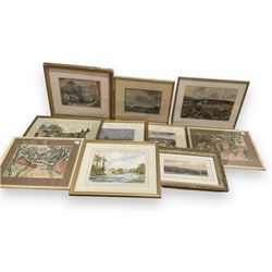 Collection of watercolours by various artists, to include John F Greenwood, Stanley Trainor, Albin Trowski etc, (qty)