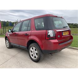 LAND ROVER - Freelander 2 2012, 2.2 TD4 GS, 85,000 miles, manual, red, V5 present, single key - THIS LOT IS TO BE COLLECTED BY APPOINTMENT FROM DUGGLEBY STORAGE, GREAT HILL, EASTFIELD, SCARBOROUGH, YO11 3TX