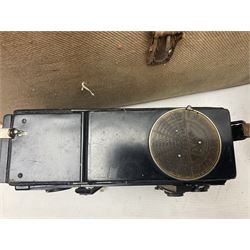 Contessa-Camera Werke folding camera, together with Hirrlinger folding camera, additional plates, two tripods and other accessories 