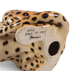 Ronzan fireside model of a cheetah, H37cm 