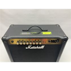 Marshall MG Series 30DFX amplifier L47.5cm; with Marshall MG fully programmable foot controller; both boxed (2)