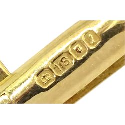 Andrew Grima pair of 18ct gold 'twig' design cufflinks, makers mark H J & Co, hallmarked London 1966, boxed with receipt dated 1967