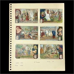 Six original Liebig watercolour illustra