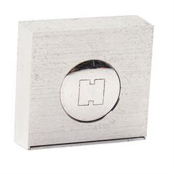 Hermès - ‘The Smile’ photo and menu holder, brushed and polished metal with H motif, in original box