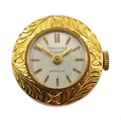  Precimax gold wristwatch, stamped 18K 750  