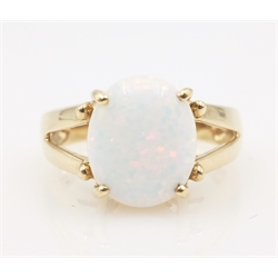  9ct gold opal ring hallmarked 9ct  