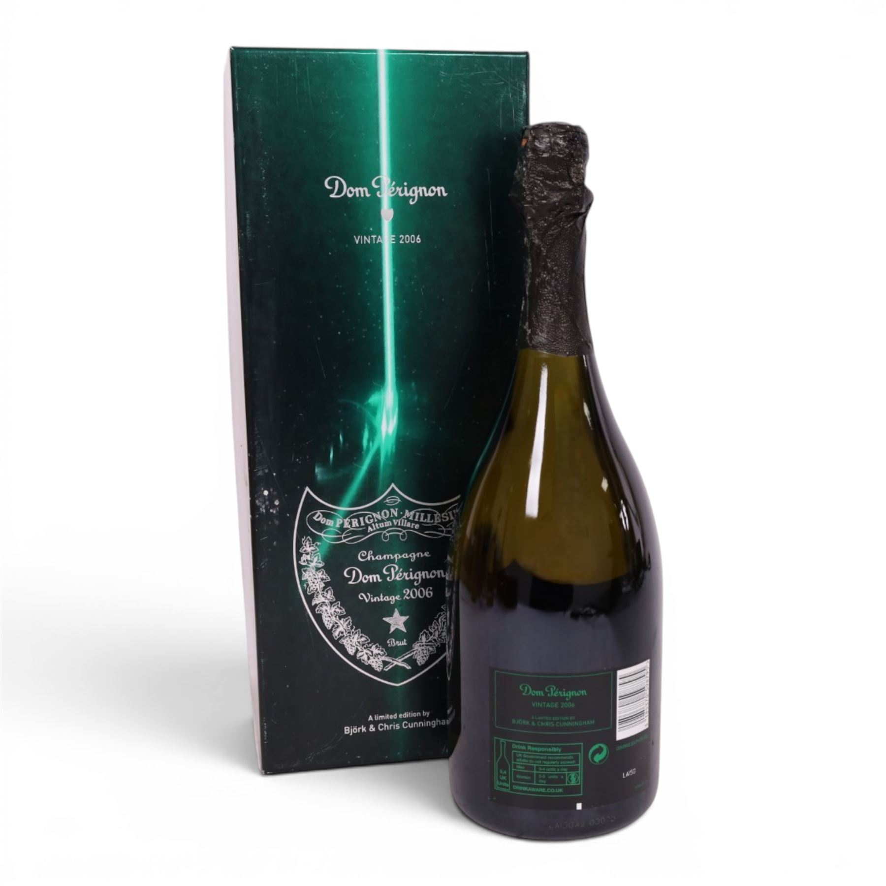 Dom Perignon Millésimé limited edition 2006 Champagne by Bjork and Chris Cunningham, 12.5% vol 750ml, with paperwork in presentation box