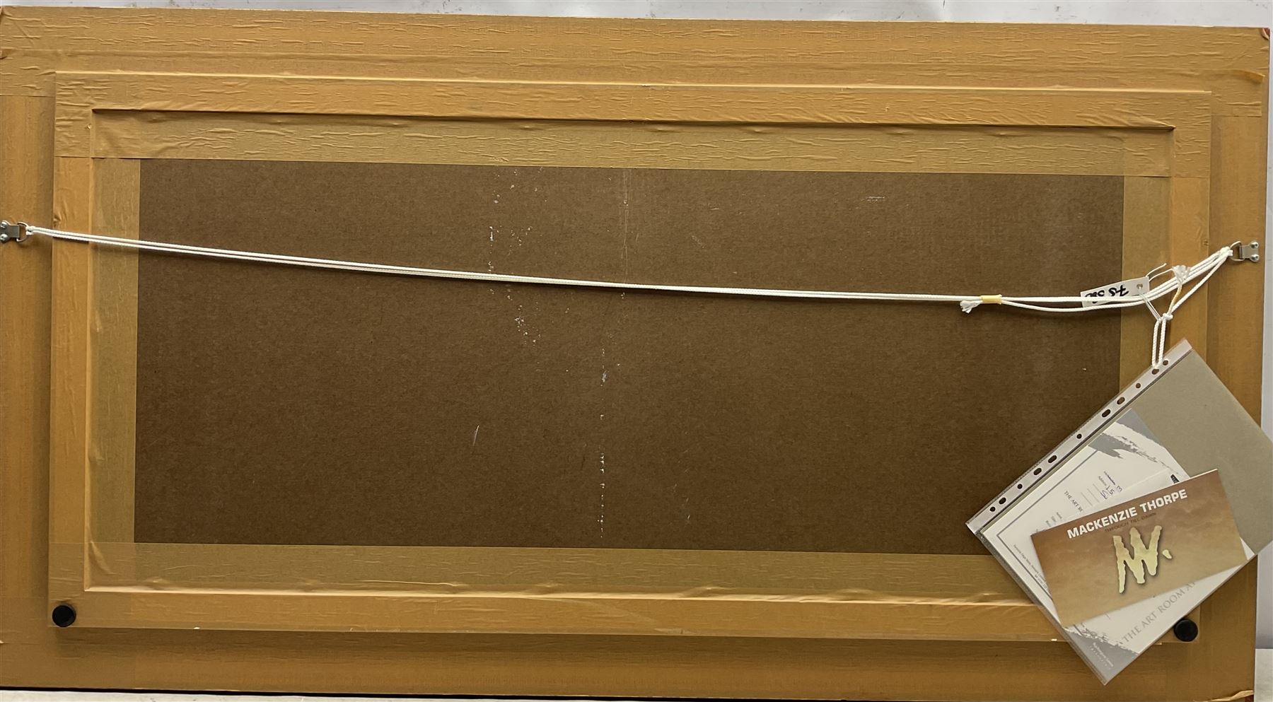 Mackenzie Thorpe (British 1956-): 'Through Till Dawn', limited edition silk screen print signed and numbered 168/195, with certificate, 49cm x 113cm