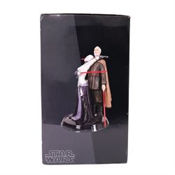 Gentle Giant limited edition Asajj Ventress and Count Dooku statue, boxed with certificate of authenticity