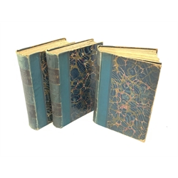  Kirby W.F.: A Hand-Book to the Order Lepidoptera. Three volumes. 1894-7. Allen's Naturalist's Library Series. Chromolithograph plates. Uniformly bound in blue cloth with marbled boards.  