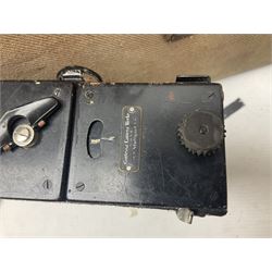 Contessa-Camera Werke folding camera, together with Hirrlinger folding camera, additional plates, two tripods and other accessories 