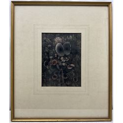 Juvenal Sanso (Spanish/Filipino 1929-): 'Twin Bells', watercolour and ink signed, titled verso 31cm x 23cm 
Provenance: purchased Luz Gallery, Manila 1968, inscribed verso