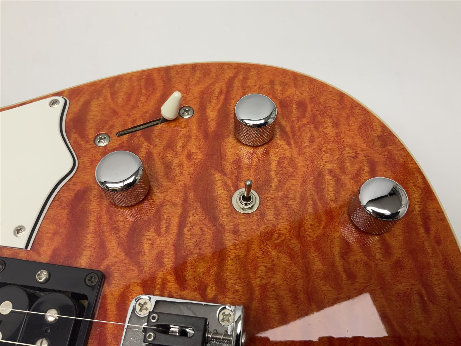 Korean Peavey EXP Telecaster style electric guitar serial no.03040032 L98cm; in Stagg soft carrying case