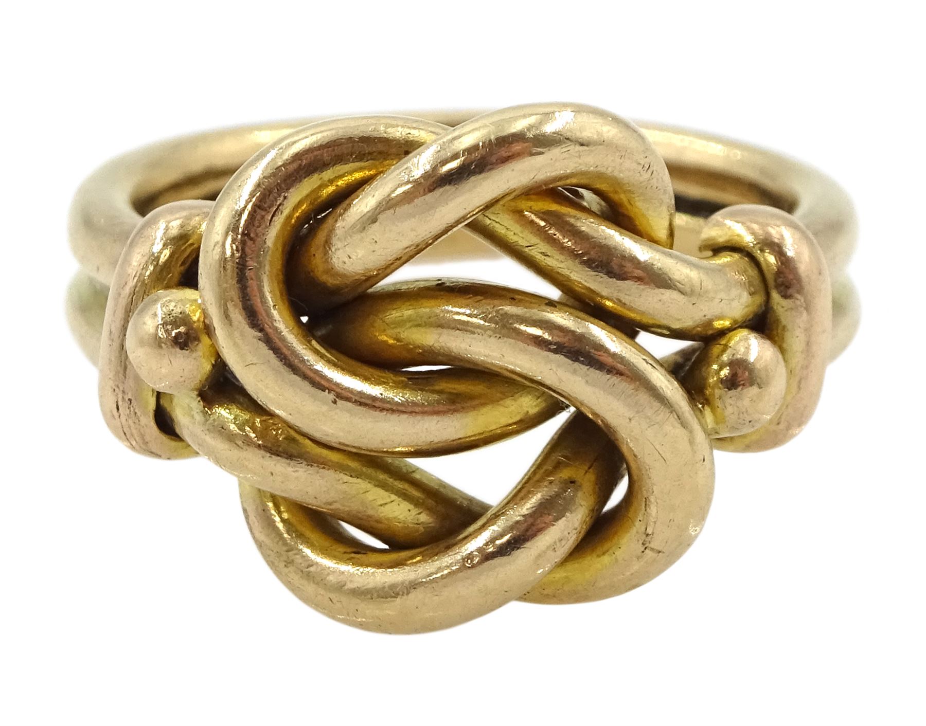 Early 20th century 9ct gold knot ring, London 1926