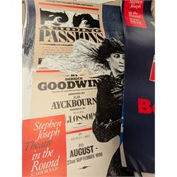 Approximately 50 Stephen Joseph Theatre posters, including several signed examples with signatures of Alan Ayckbourn and cast members, together with theatre programmes and other ephemera