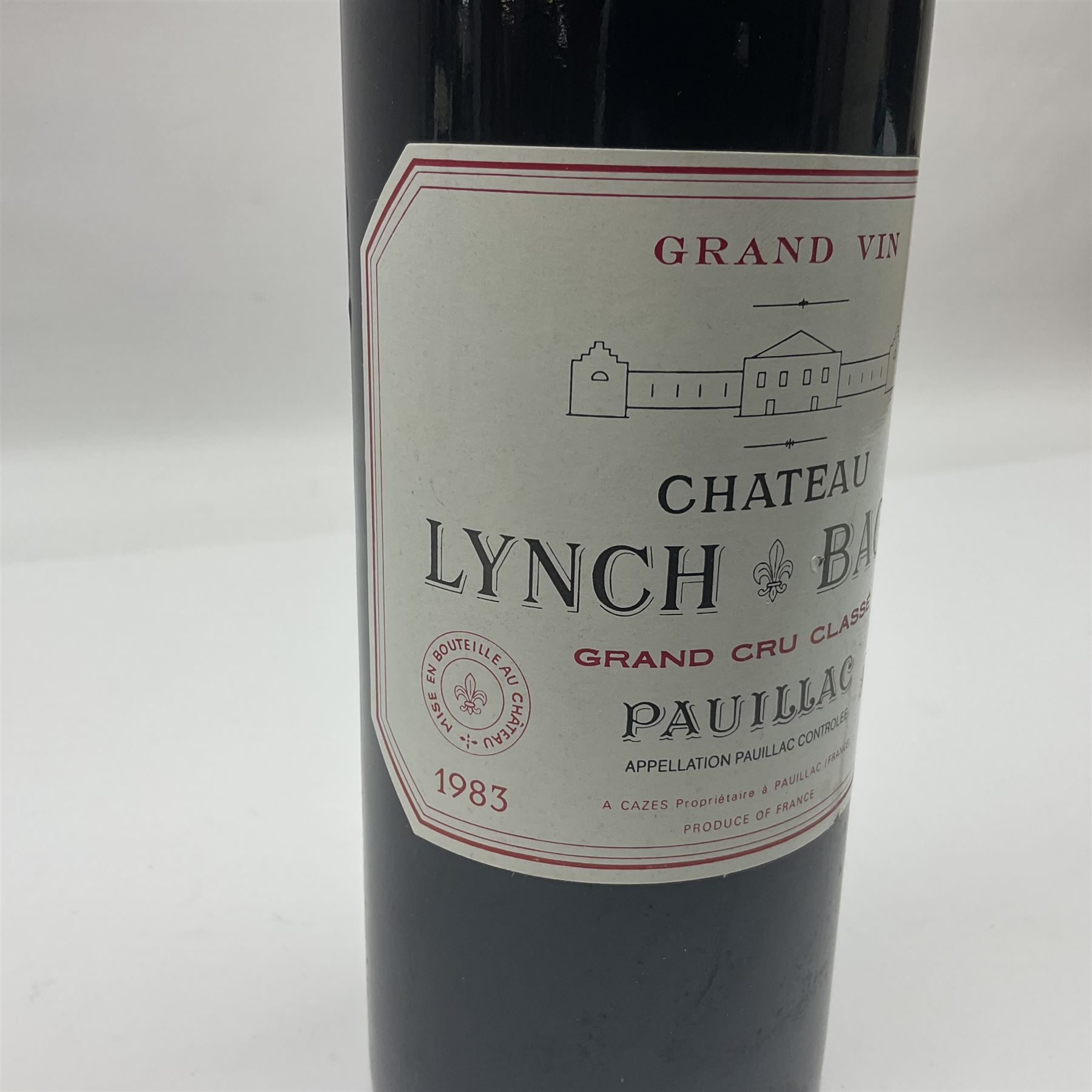 Chateau Lynch Bages, 1983, Grand Cru Classe Pauillac, 750ml, unknown proof 