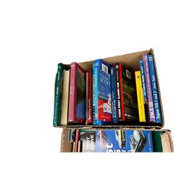 Corgi 'Aviation Archive' toys and classic car and other reference books in three boxes 