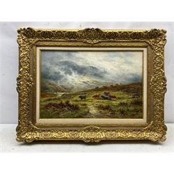 Henry Hillingford Parker (AKA Henry Deacon Hillier) (British 1858-1930): 'Glen Falloch - Perthshire', oil on canvas signed, titled and further signed verso 40cm x 60cm