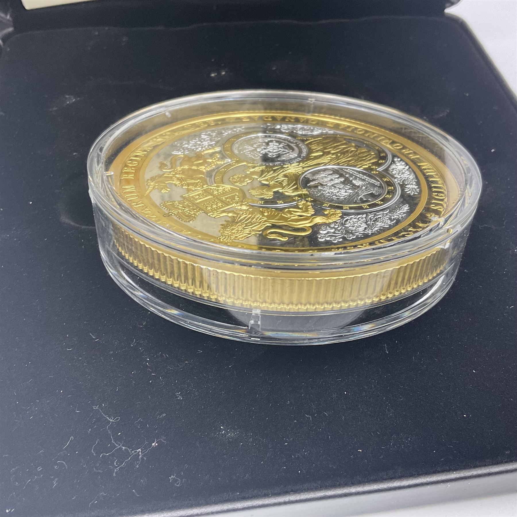 Royal Canadian Mint 2019 'Great Seal of the Province of Canada' fine silver one-hundred dollars coin, cased with certificate