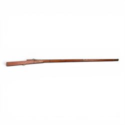  Indian matchlock jezail from the Royal Jaigarh Fort, Jaipur, the plain 69 inch barrel wit...
