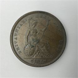 William IIII 1834 one penny coin