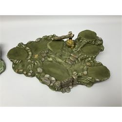 Collection Hummel figures by Goebel, together with three hummel landscapes, Hummel Quelle, Hummel Weiher and Hummel Garten