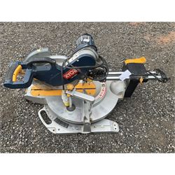Ryobi 110V chop saw with transformer - THIS LOT IS TO BE COLLECTED BY APPOINTMENT FROM DUGGLEBY STORAGE, GREAT HILL, EASTFIELD, SCARBOROUGH, YO11 3TX