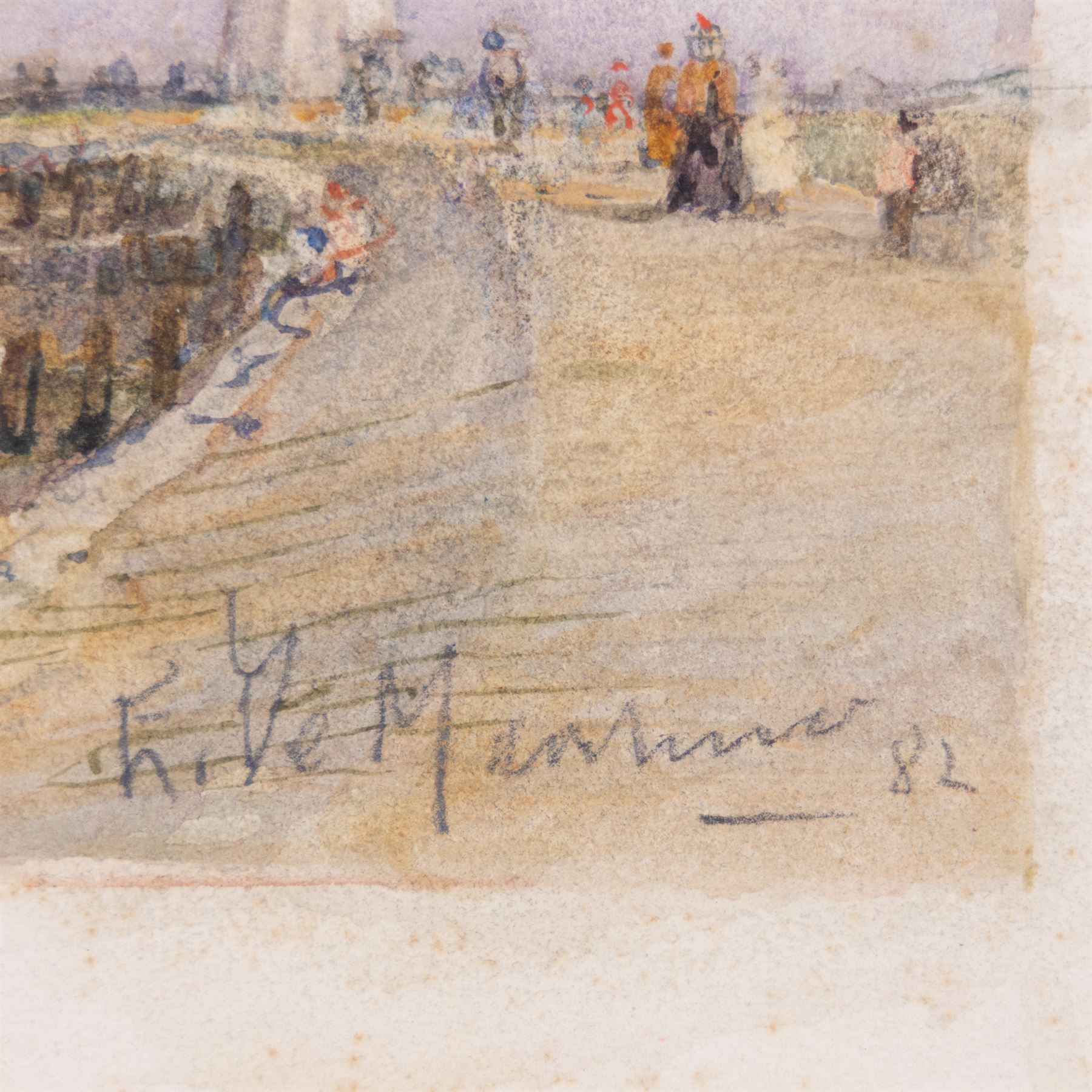 Eduardo De Martino (Italian 1838-1912): 'Waiting for a Wind' and Harbour Scene, two watercolour signed, one titled, each dated '82 and '99, 15.5cm x 24.5cm and 27cm x 36cm (2) (unframed)