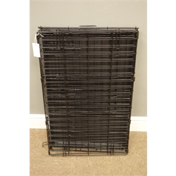 Metal folding dog cage, 76cm x 48cm  