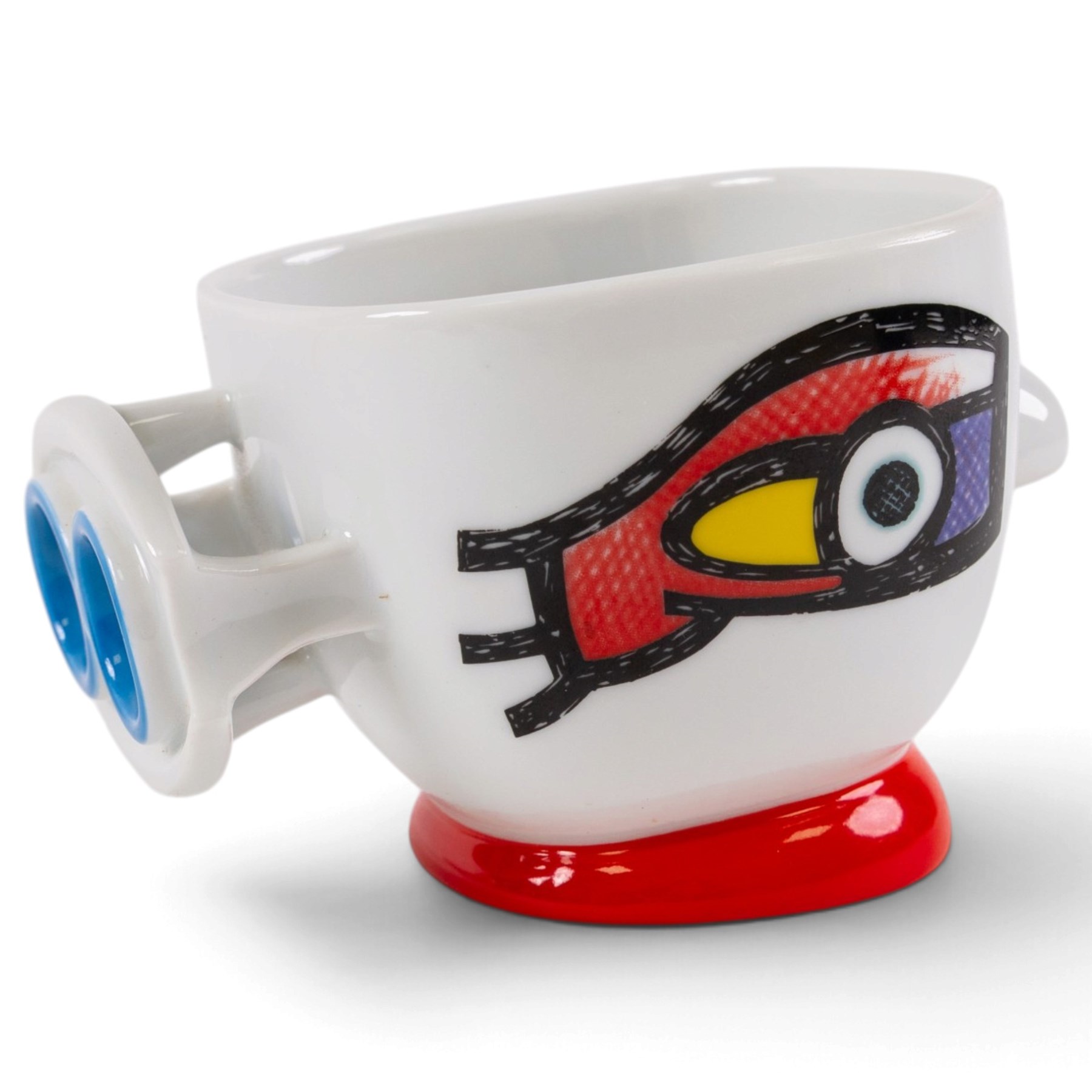 Otmar Alt (German 1940-) for Rosenthal Studio Line - 'Bird on the Roof' sculpture and 'Artist's Mug no. 1' teacup and saucer set, both porcelain max H13cm (2)